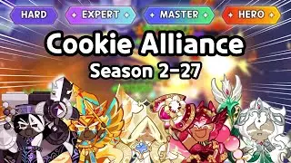 Cookie Alliance Season 2-27 Hard, Expert, Master, Hero Guide | Cookie Run: Kingdom