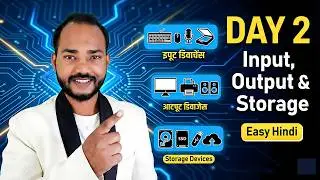 Computer Fundamentals Day 2 | Input, Output & Storage Devices (Easy Hindi Explanation)