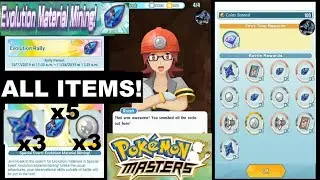 Pokemon Masters: Evolution Material Mining Event (Smash Rocks for Evolution Items)