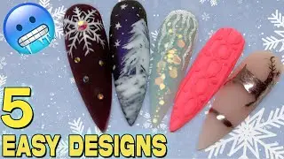 5 EASY WINTER NAIL ART IDEAS 2020
