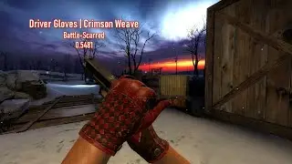 CS:GO - Driver Gloves Crimson Weave 0.5481 (Battle-Scarred) Gameplay