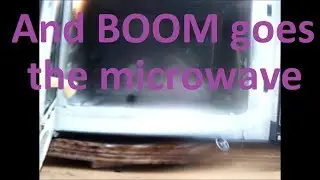 Aerosol Can EXPLODES In Slow Motion In A Microwave