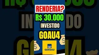 🚀 R$ 30.000 A&Ccedil;&Otilde;ES GERDAU #dividendos #2024  #a&ccedil;&otilde;es  #finan&ccedil;as #ggbr4