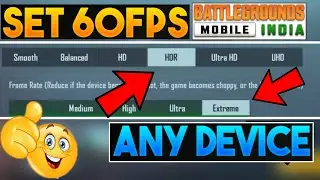 How to enable smooth extreme in BGMI | Unlock hdr and smooth in BGMI | Unlock 60fps with extreme