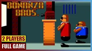 Bonanza Bros (Co-op) Full Gameplay (Sega Genesis/Mega Drive)