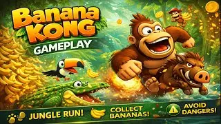 Banana Kong Gameplay &ndash; Crazy Jungle Run & Epic Banana Dash!