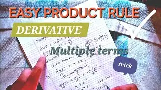 Product rule trick for multiple terms! Derivative!! |Save time|
