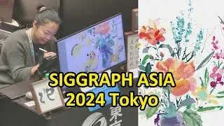 SIGGRAPH ASIA 2024 Day 1 live painting