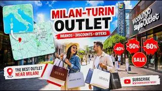 Аутлет Vicolungo в 4K 🇮🇹 | Шопинг между Миланом и Турином + Честный обзор с субтитрами