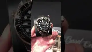 OMEGA SEAMASTER 210.22.42.20.01.002 ROSE GOLD STEEL DIVER 300M BLACK DIAL RUB CHRONOMETER