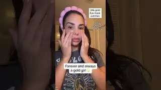 I'll always be a GOLD girl #24kgold #gold #24kgoldeyemasks #eyemask #darkundereye