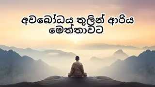 අවබෝධය තුලින් ආරිය මෙත්තාවට .