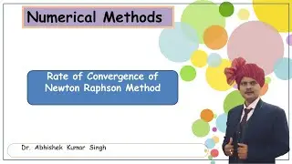 Rate of Convergence of Newton-Raphshon Method