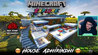 Redstone Piston House 😍 | RedStone Builds | Minecraft Explore | in Telugu | Maddy Telugu Gamer
