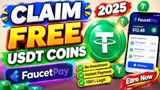 usdt coin daily faucet claim | crypto free faucetpay zero invest 