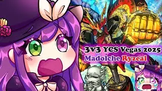 I played Madolche Ryzeal at the 3v3 YCS Vegas 2025 - Julie “Fossil Dyna” Tomanio