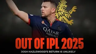 Bad news for rcb || Hazelwood out of the ipl25 #ipl #iplupdate #rcb
