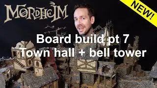 Creating an amazing fantasy gaming board - Town hall & bell tower - Scratch built! Episode 7