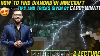How to Find Diamonds in Minecraft | Tips and Tricks Given By The Carry Minati in Hindi #minecraft
