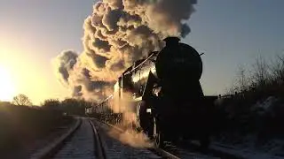 Winter steam with British steam locomotive 8f 48305 | Winterstoom met Britse stoomloc 8f 48305