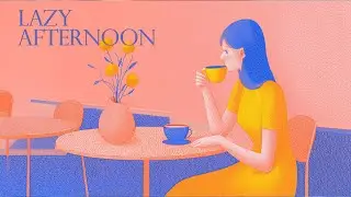 [𝙋𝙡𝙖𝙮𝙡𝙞𝙨𝙩] Afternoon Jazz in Warm Pastels ☕ | Pastel Lo-fi Jazz for Relaxing & Study