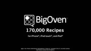 BigOven 170,000 Recipes for iPhone Demo