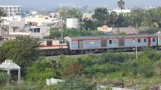 WAP7 powered 12682 Coimbatore Chennai weekly superfast express