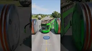 Capsule Buses VS Hydraulic Press - BeamNG.Drive #beamngdrive #beamngexperiments #crashtest