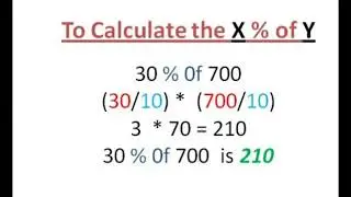 Easy method to find the percentage | Simple Math Tricks | Easy To Do