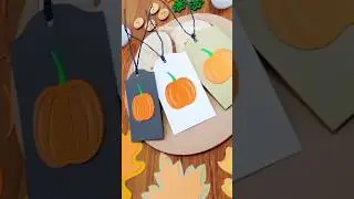Crafty Pumpkin Gift Tags Tutorial | Fall Decorating Fun #craft #diy #craftsprinklebysunia