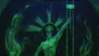 Thief Master Builder sculpture (seamless loop - Rain)