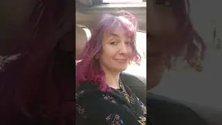 2021 04 11 14 57 42   Claire   Driving to Ministry with straight purple hair