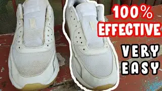 HOW TO REMOVE YELLOW STAIN ON SHOES | UKAY SHOES RESTORATION PART 1