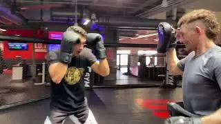 Paul Black & Champ Jesse &ldquo;Big Cat&rdquo; Arnett MMA training session