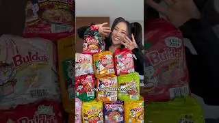 Trying every Buldak noodle flavor