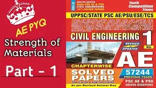 Strength of Materials Part 1 UPPSC AE/HPSC AE  YCT PYQ