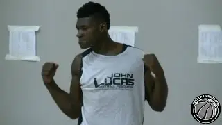 Ladarius Marshall bangs WINDMILL Dunk @ John Lucas Midwest Invitational - 2018 Super Athlete