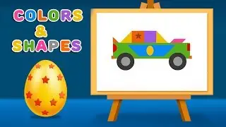 Learn Colors With Car Coloring Pages | Colors and Shapes for Kids