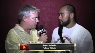 Soma Vainuku post-game interview: USC-Fresno State