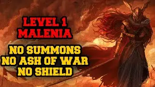 Level 1 Malenia | No Ash of War, No Summons, No Shield
