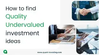 How to find Quality Undervalued investment ideas with a stock screener