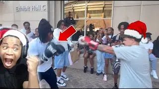 HE MADE THEM FIGHT FOR 10$ ( KNOCK OUT )