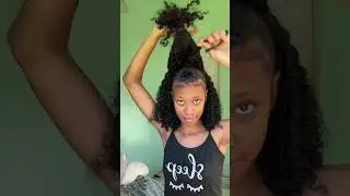 HOW TO: INSTALL BURMESE CURLY HALF WIG with UPDO RESTYLING
