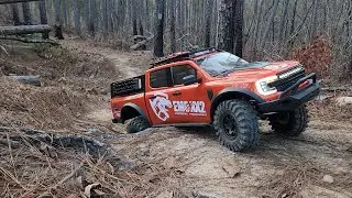 CROSS RC EMO XX2 trail run looking for lost hikers. On board footage and realistic action!