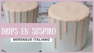 COMO HACER DRIPS EN SUSPIRO DOMINICANO MERENGUE ITALIANO FACIL Y RAPIDO