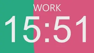 Pomodoro Technique 2 x 25 min - Study Timer 1h