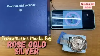 TechnoMarine Manta Ray &lsquo;ROSE GOLD SILVER&rsquo; TM-219007. A taste of Gold and Silver.