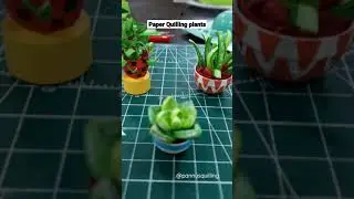Paper Plants and pots #aloevera #moneyplants #quilling #paperquilling #shorts