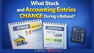 What stock and accounting entries change when a refund is initiated? | POS | Bigledger