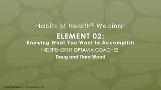 OPTAVIA Habits of Health &mdash; Your LifeBook: Element 02 &ndash; 8.21.19